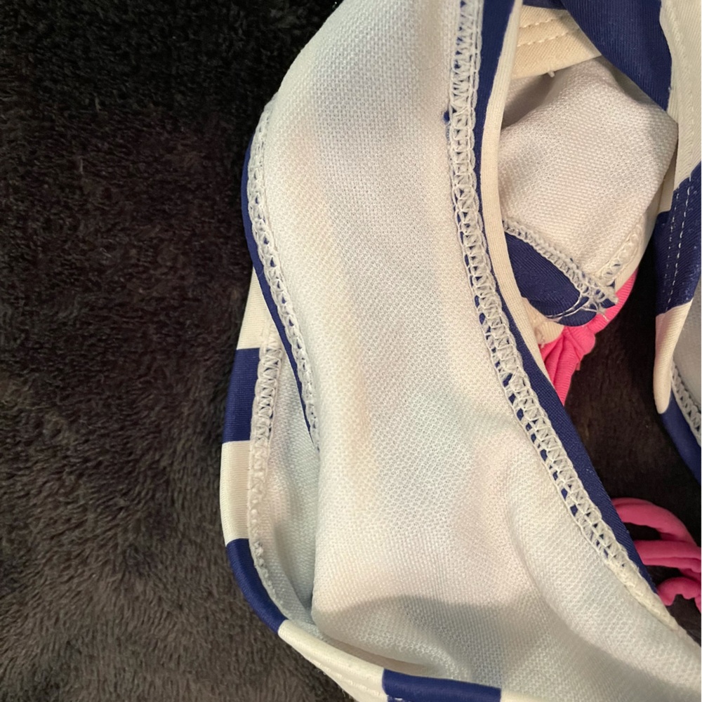 5for$20-Beach Native toddler navy,off-white,pink halter &tiered top bikini-Sz 4T - Picture 10 of 13